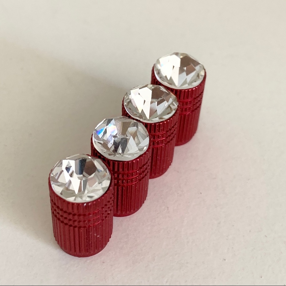 Vintage 90’s Crystal tire valve caps